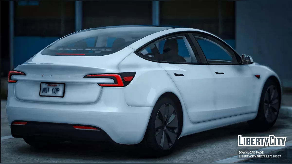 Tesla Model 3 Unmarked / GTA 5
