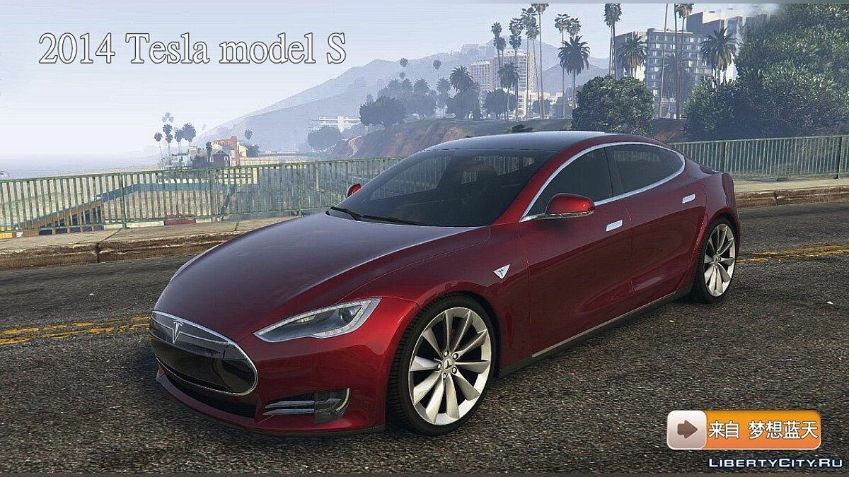 2014 Tesla Model S для GTA 5 - Картинка #1