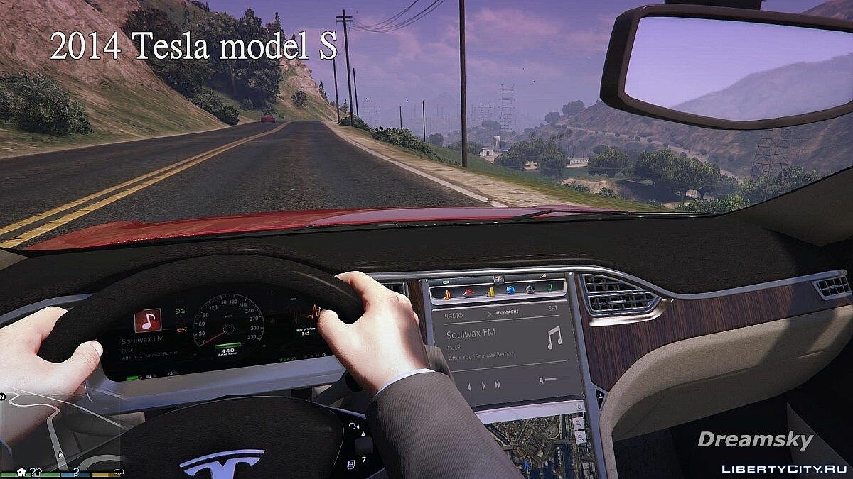 2014 Tesla Model S для GTA 5 - Картинка #8