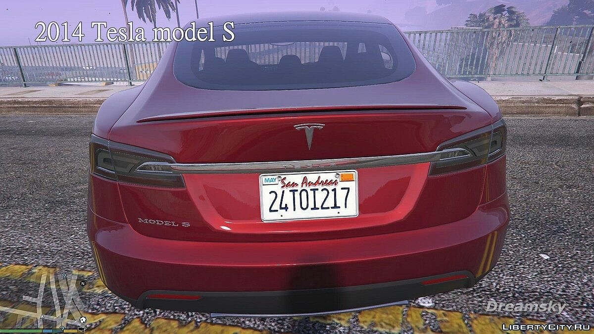 2014 Tesla Model S для GTA 5 - Картинка #3