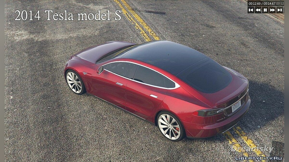 2014 Tesla Model S для GTA 5 - Картинка #9
