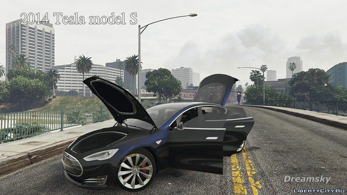 2014 Tesla Model S для GTA 5 - Картинка #7
