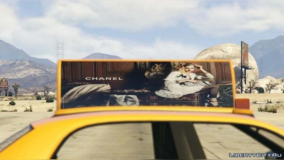 Реальная реклама на такси / Real Taxi Advertisement  / GTA 5