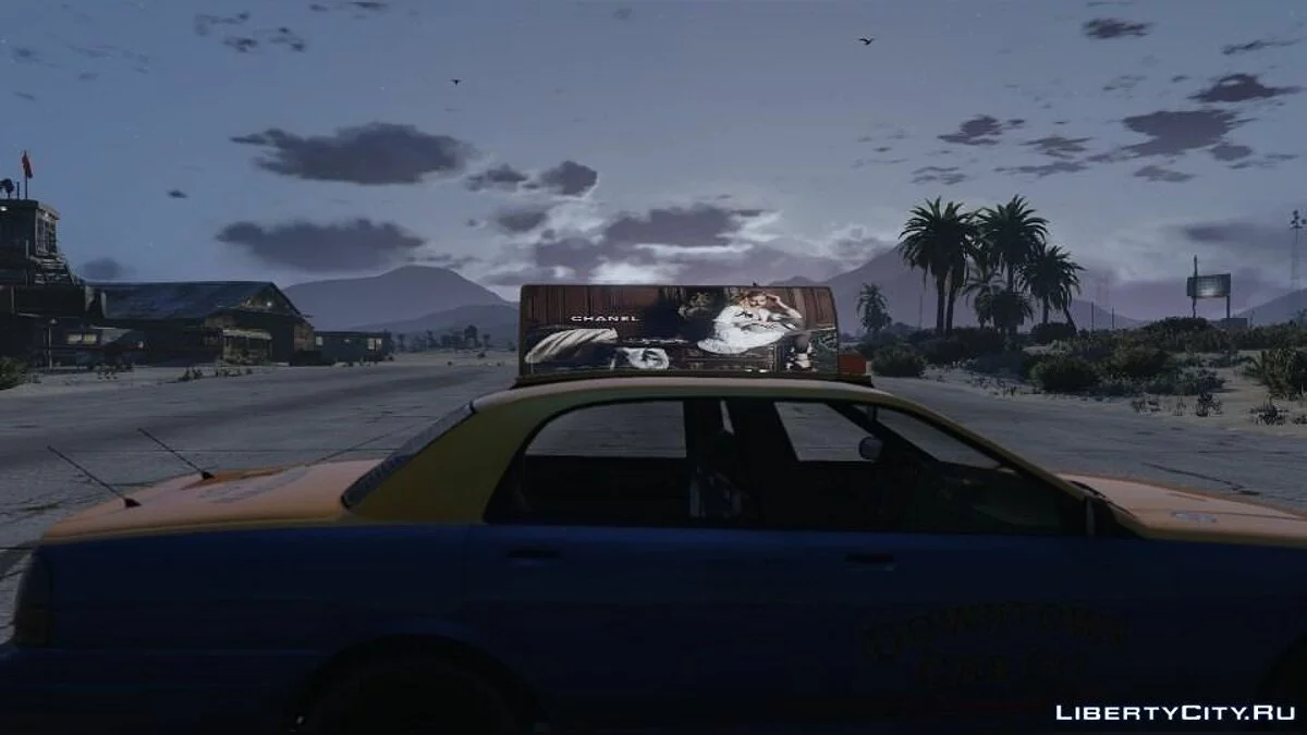 Реальная реклама на такси / Real Taxi Advertisement  / GTA 5