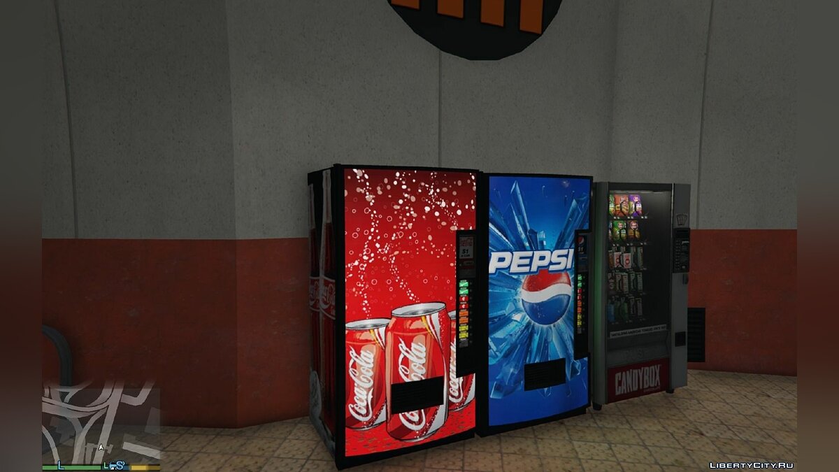 Скачать Soda Vending Machines, Coca, Pepsi & more 2.0 для GTA 5