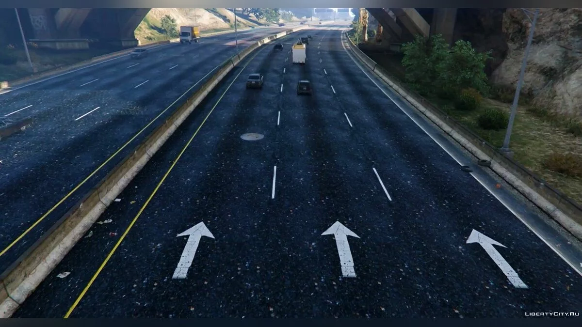 New Road Texture (Highways + Other Areas) 1.0 / GTA 5
