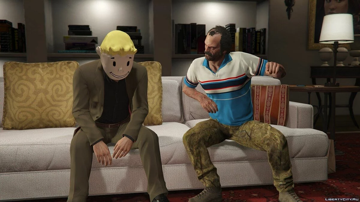 GTA V Vault Boy mask mod / GTA 5