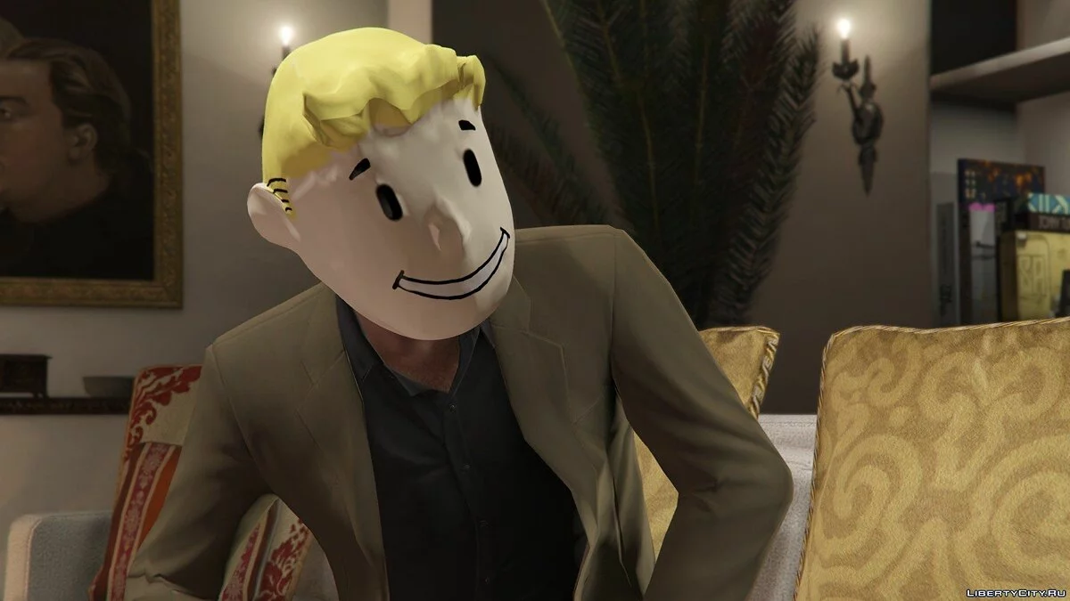 GTA V Vault Boy mask mod / GTA 5