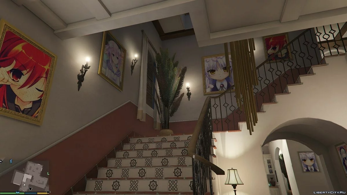 Anime Posters and Manga for Michaels House 1.1 / GTA 5