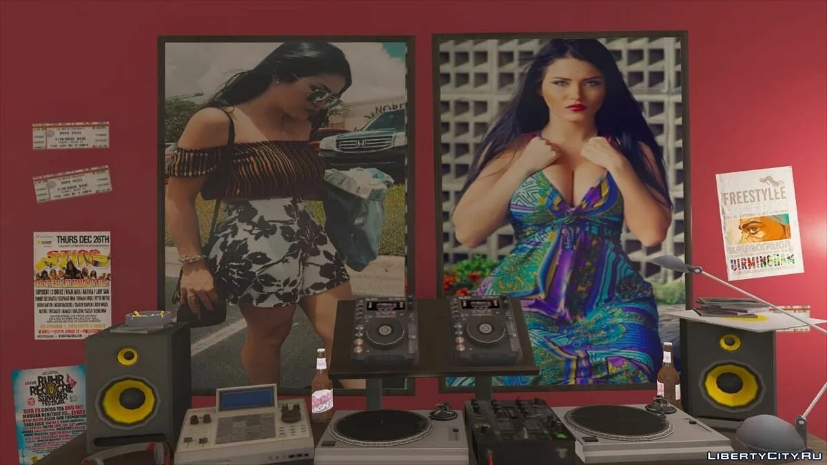Beautiful Model Posters/Paintings/Photos for Franklin's House 1.1 / GTA 5