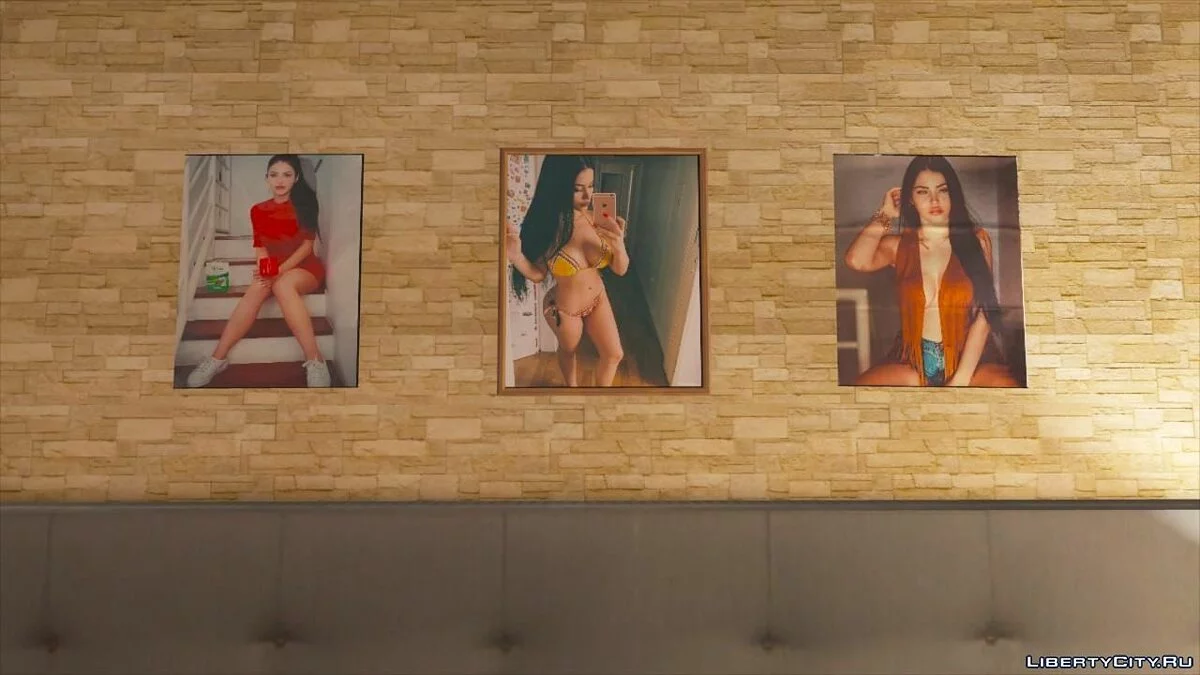 Beautiful Model Posters/Paintings/Photos for Franklin's House 1.1 / GTA 5