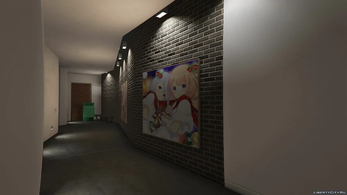Franklin's house anime poster (Gochuumon wa Usagi desu ka) 1.0 / GTA 5