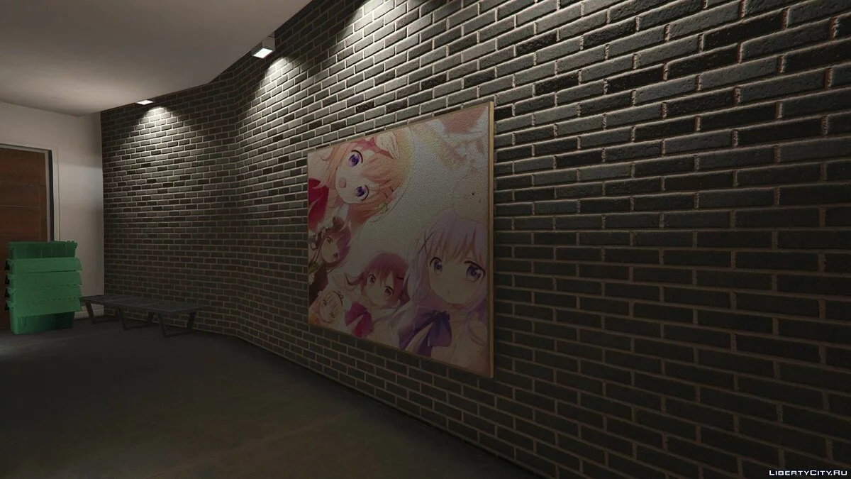 Franklin's house anime poster (Gochuumon wa Usagi desu ka) 1.0 / GTA 5