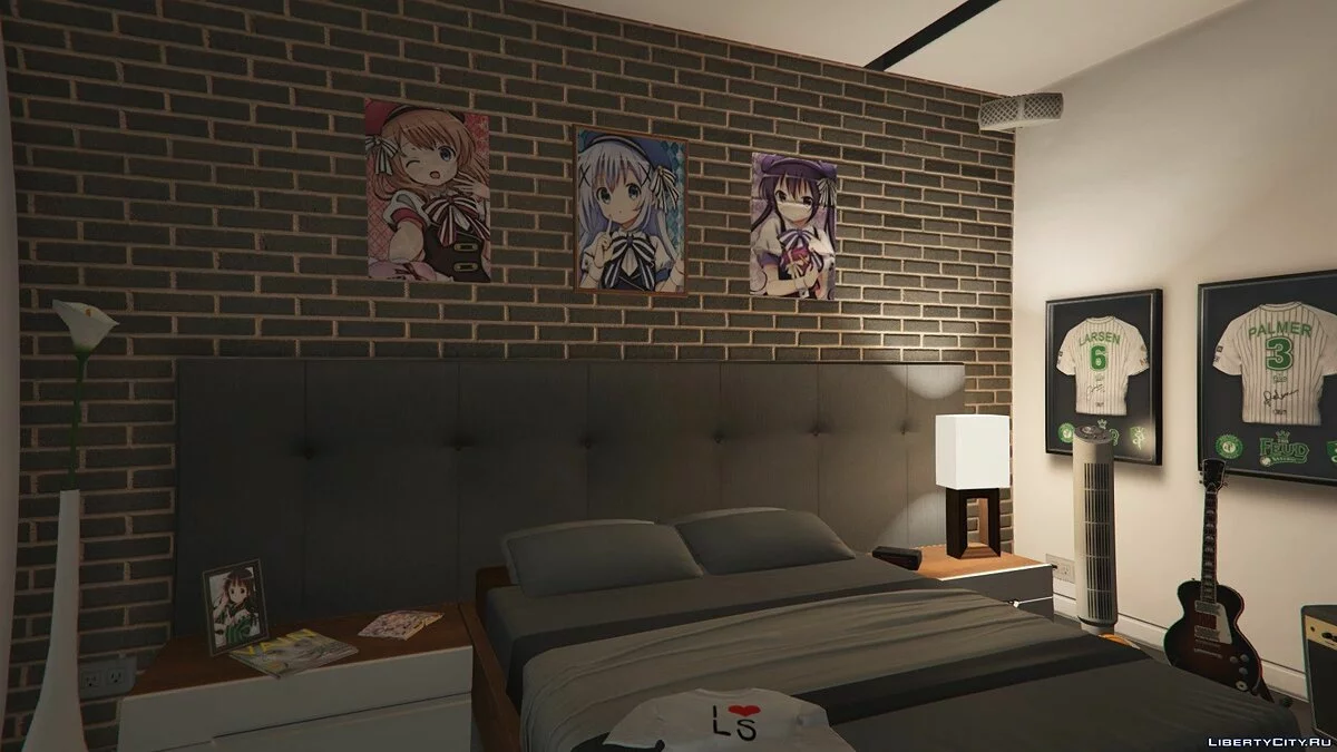 Franklin's house anime poster (Gochuumon wa Usagi desu ka) 1.0 / GTA 5