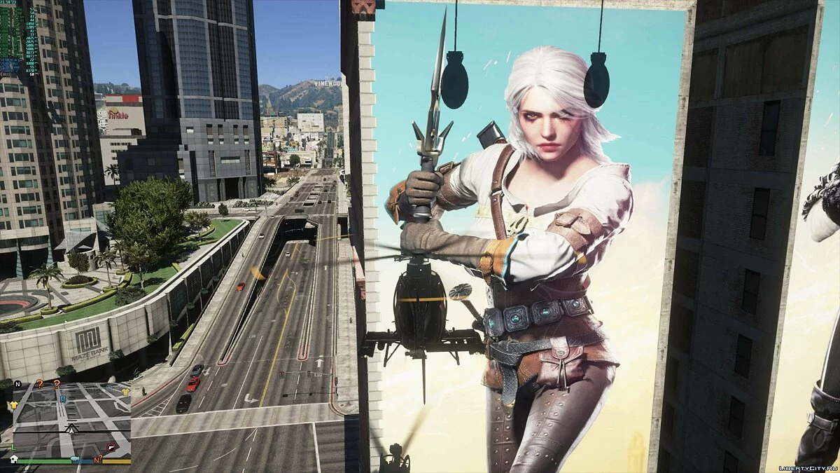 Big Billboard Witcher 3 - Новые плакаты на дома / GTA 5