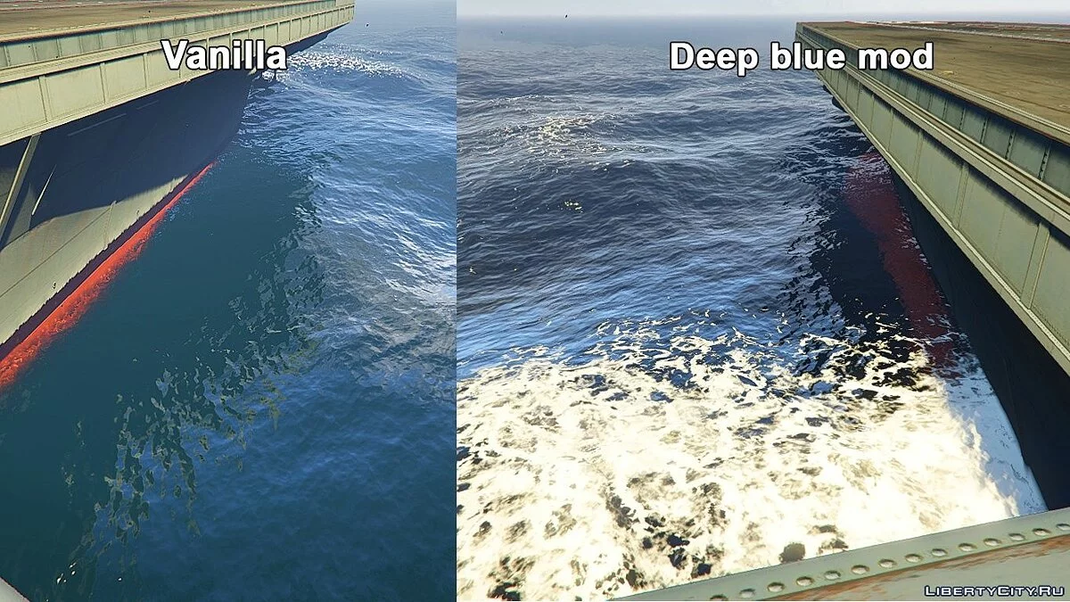 Deep Blue Ocean - Реалистичные текстуры океана / GTA 5