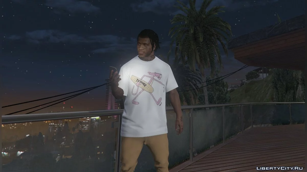 Футболка Thrasher для Франклина 1.0 / GTA 5