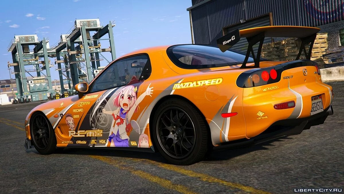 Наклейки аниме для Mazda RX7 Spirit R / GTA 5