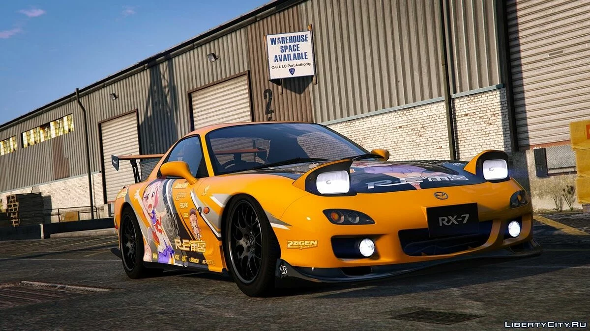 Наклейки аниме для Mazda RX7 Spirit R / GTA 5