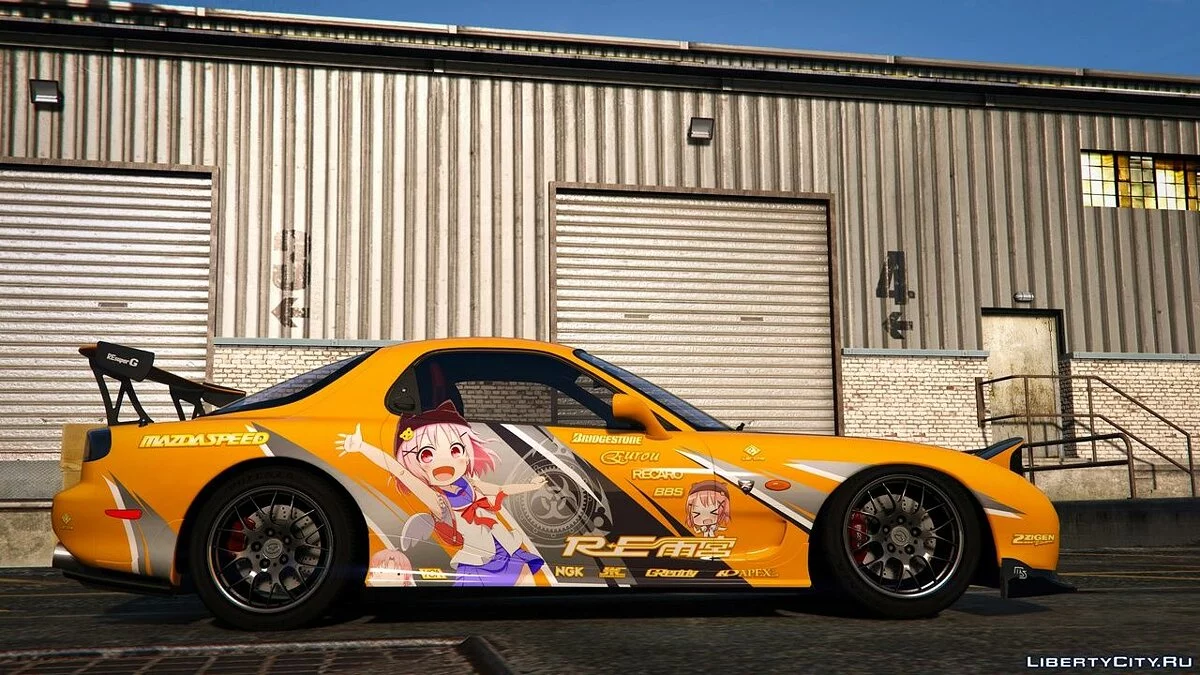 Наклейки аниме для Mazda RX7 Spirit R / GTA 5
