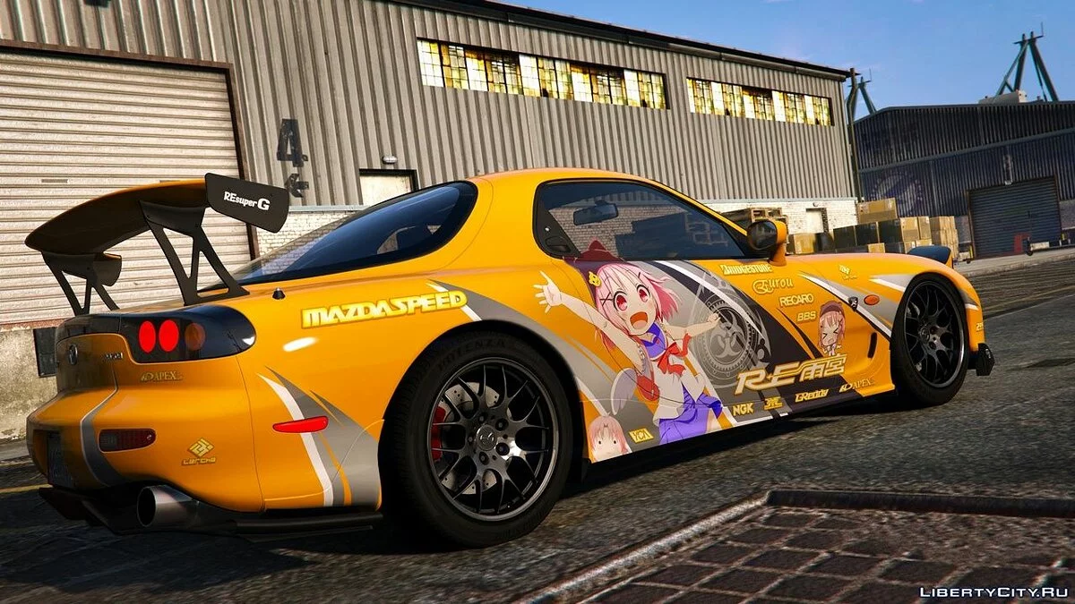 Наклейки аниме для Mazda RX7 Spirit R / GTA 5