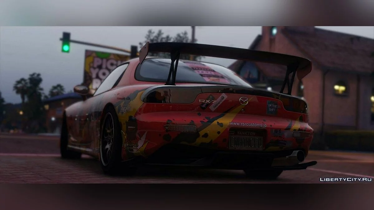 Наклейки Иштар иташа для Mazda RX7 Spirit R / GTA 5