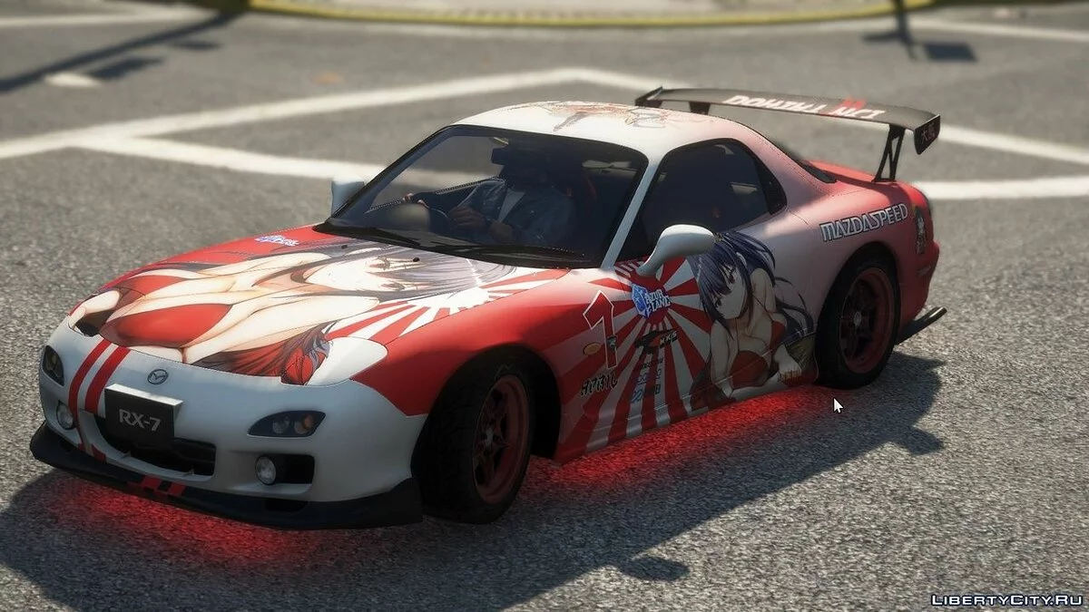 Наклейки в японском стиле для Mazda RX7 Spirit R / GTA 5