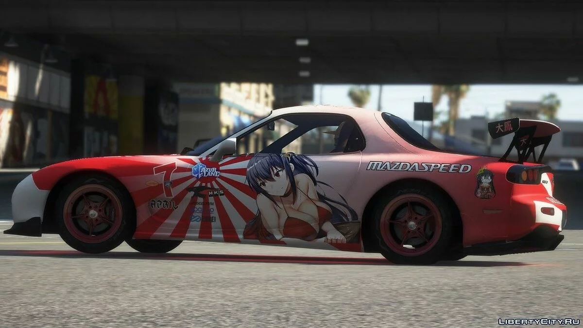 Наклейки в японском стиле для Mazda RX7 Spirit R / GTA 5