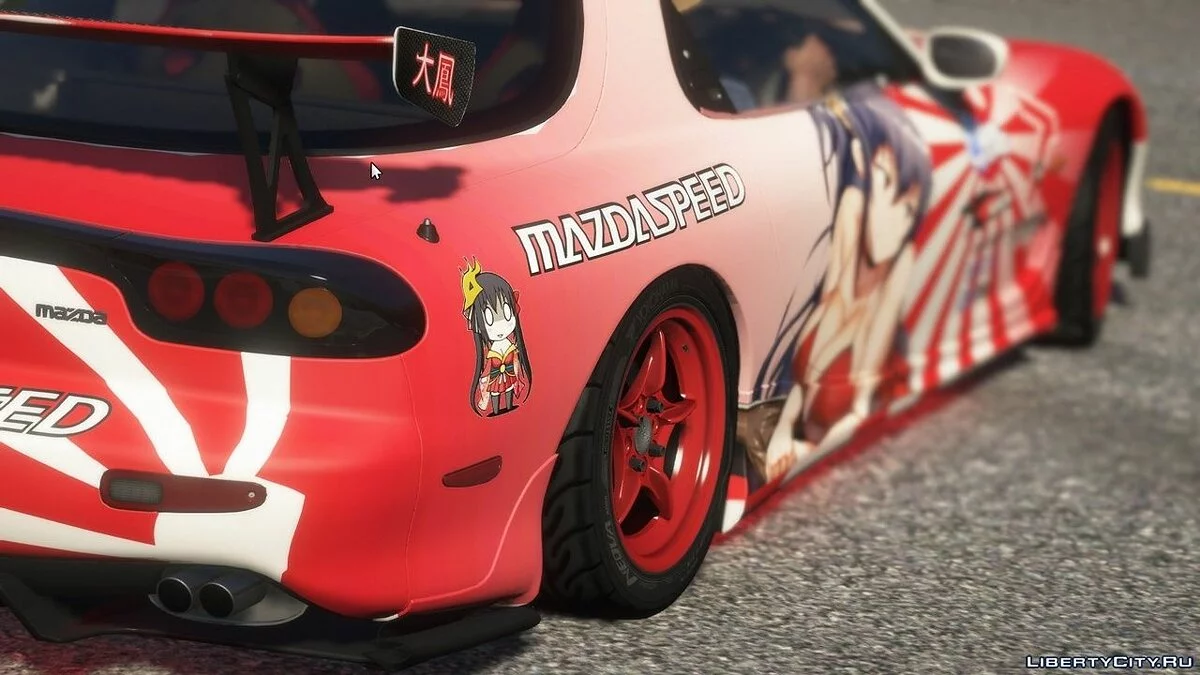 Наклейки в японском стиле для Mazda RX7 Spirit R / GTA 5