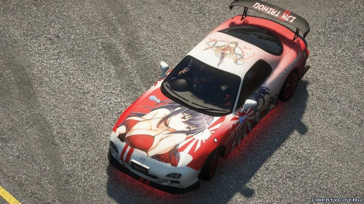 Наклейки в японском стиле для Mazda RX7 Spirit R / GTA 5