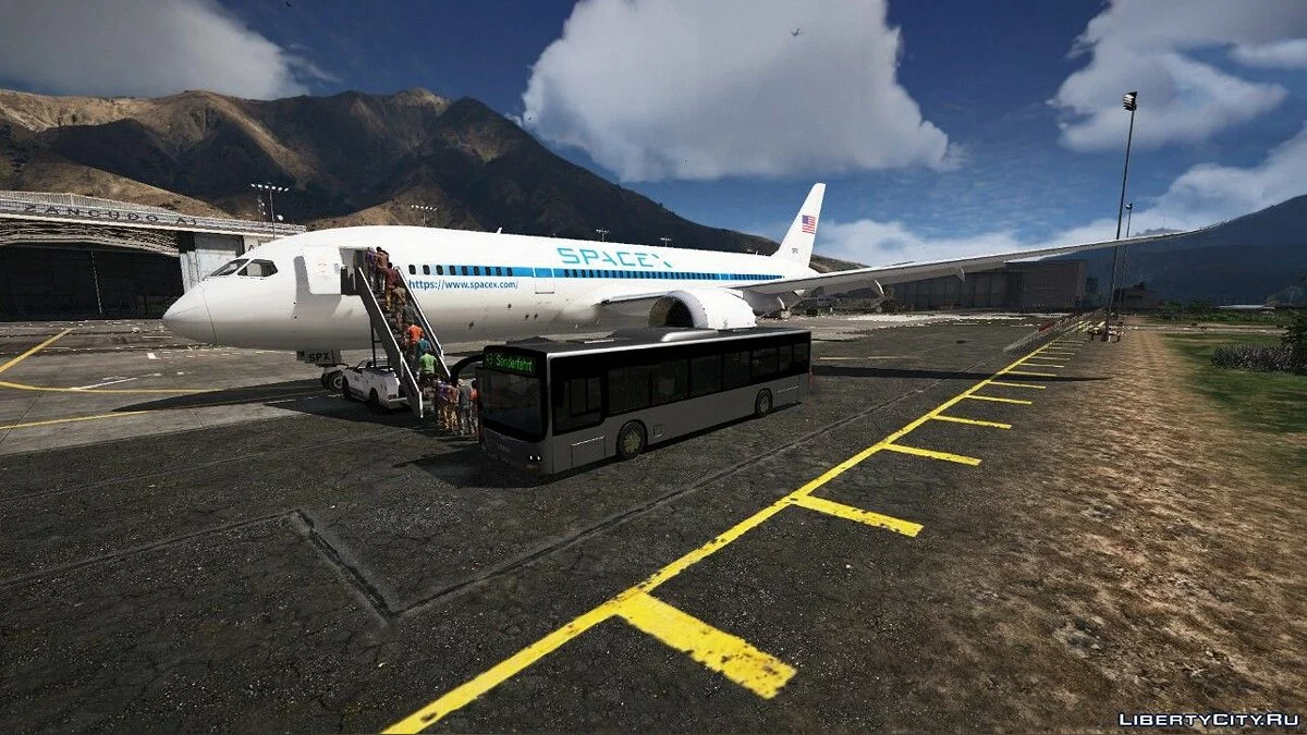 Боинг 787-8 космический шаттл Space X / GTA 5
