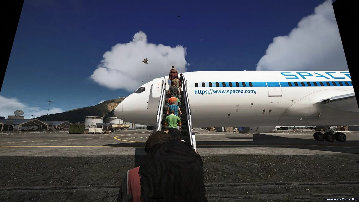 Боинг 787-8 космический шаттл Space X / GTA 5