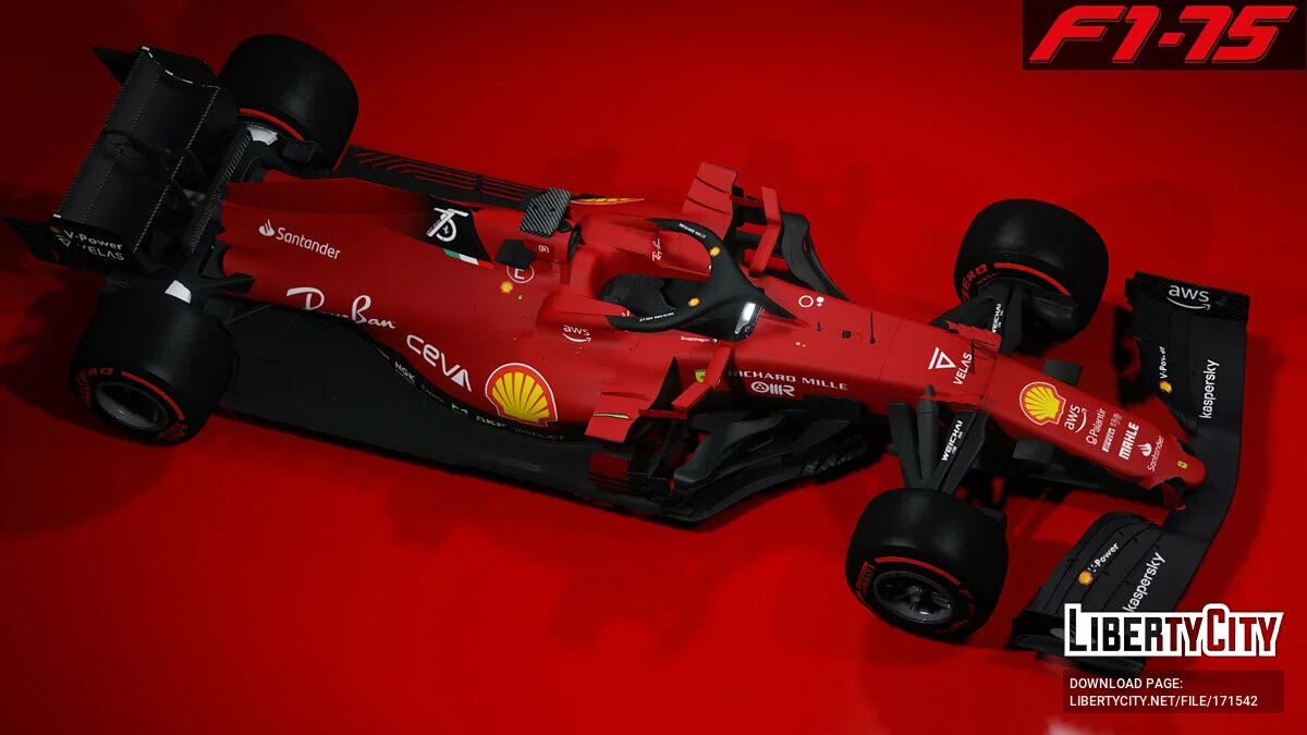 Ferrari F1-75 Livery v1.0 / GTA 5