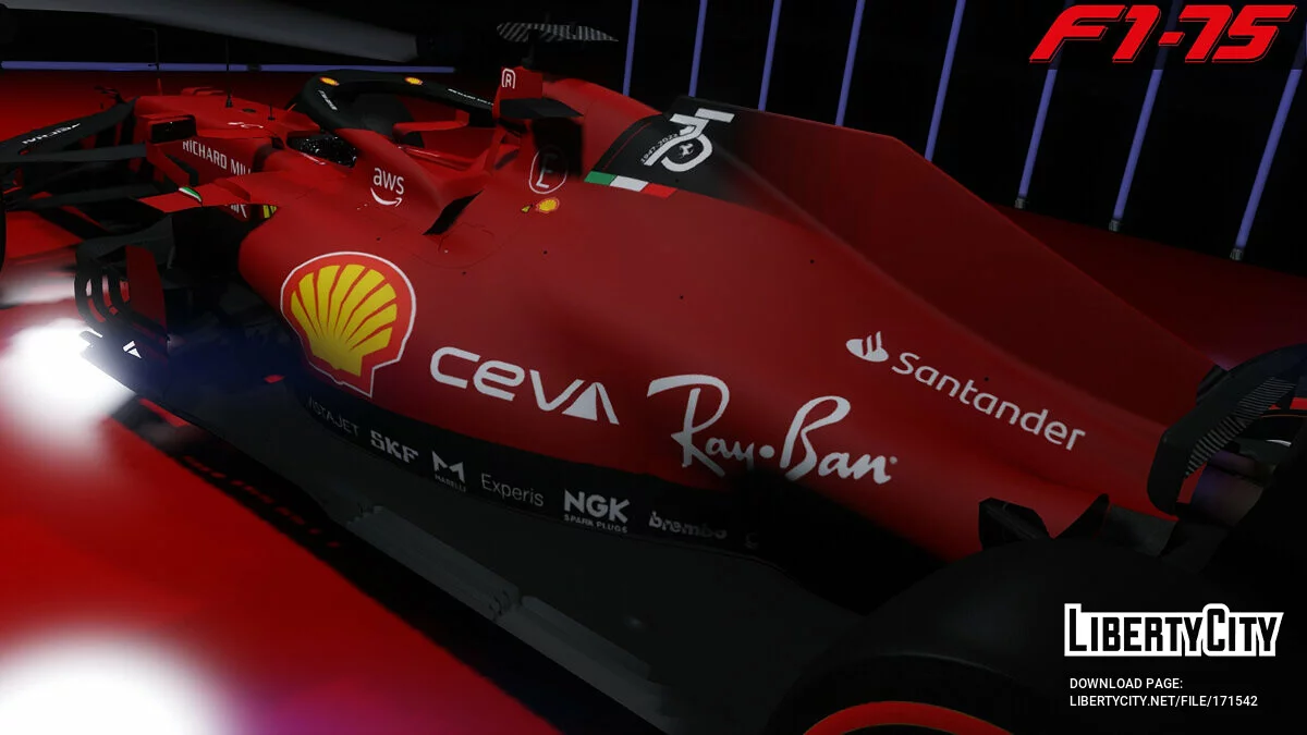 Ferrari F1-75 Livery v1.0 / GTA 5