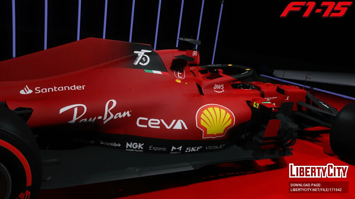 Ferrari F1-75 Livery v1.0 / GTA 5