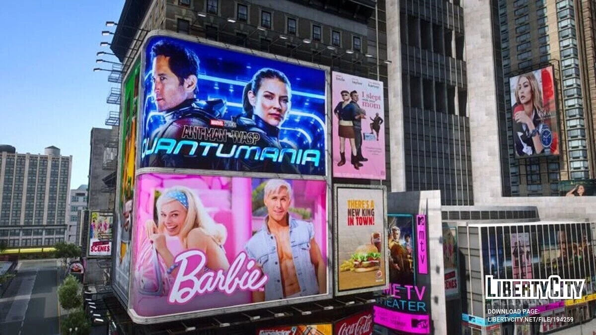 Реальные рекламные щиты Time Square 2023 / GTA 5