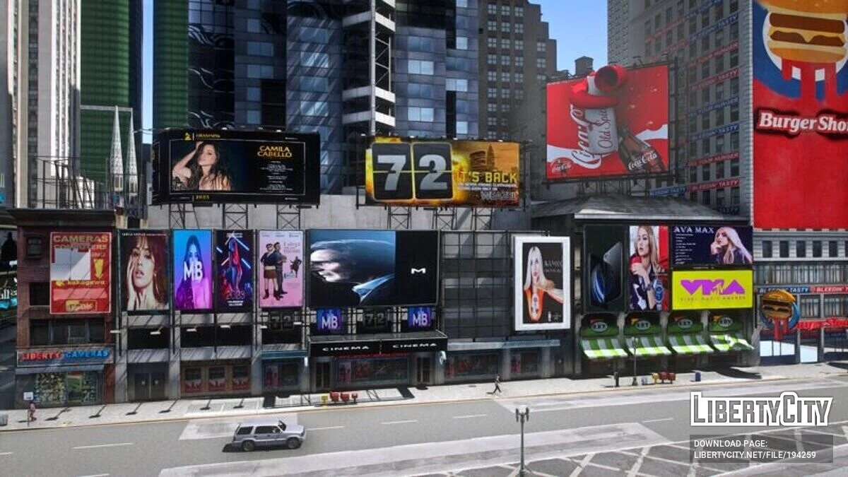 Реальные рекламные щиты Time Square 2023 / GTA 5