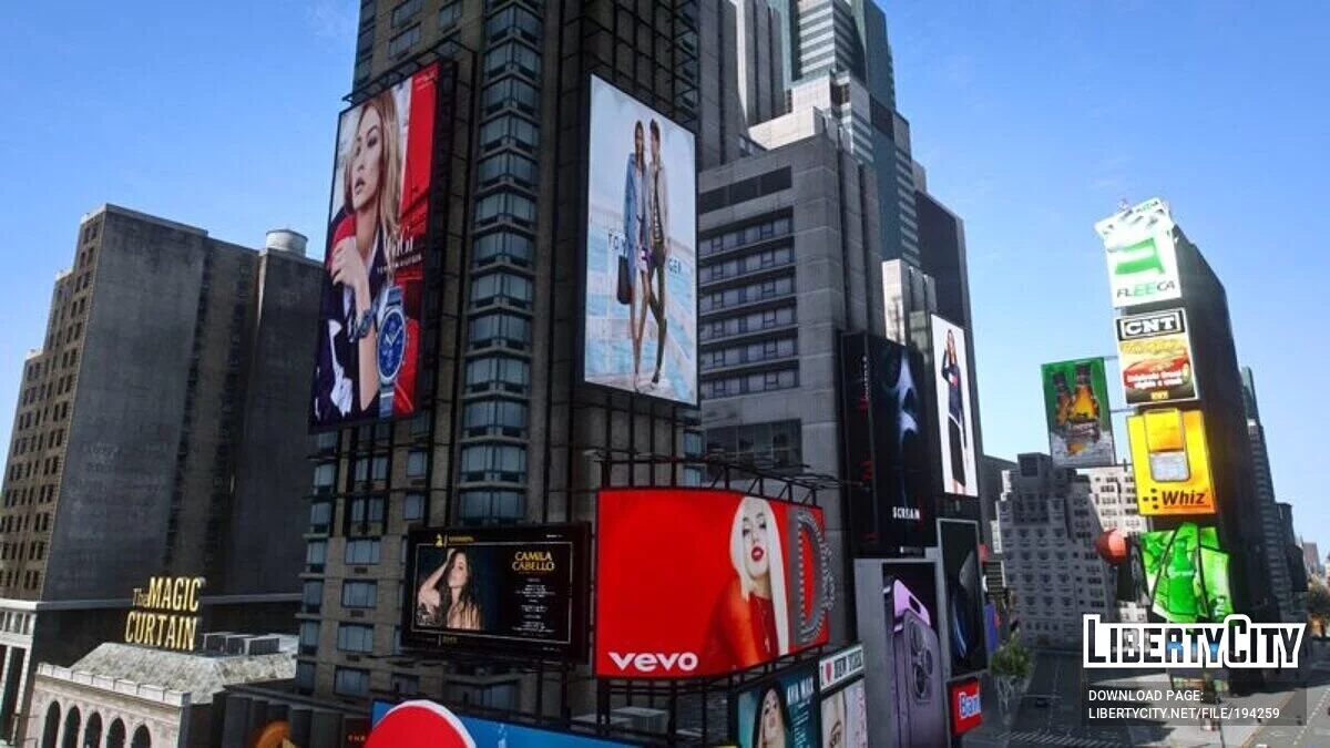 Реальные рекламные щиты Time Square 2023 / GTA 5
