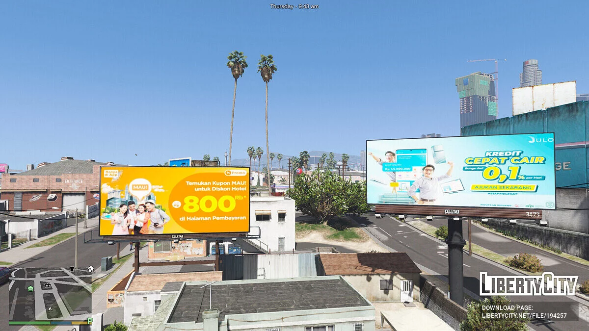 Рекламные щиты Индонезии / GTA 5