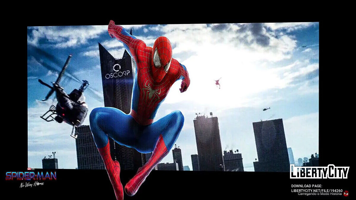 Загрузочный экран в стиле Spider-Man No Way Home / GTA 5
