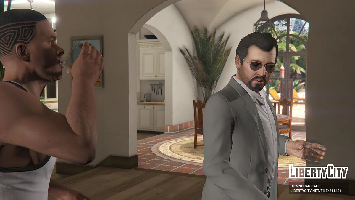 Текстуры лиц главных героев в 4K-разрешении / GTA 5