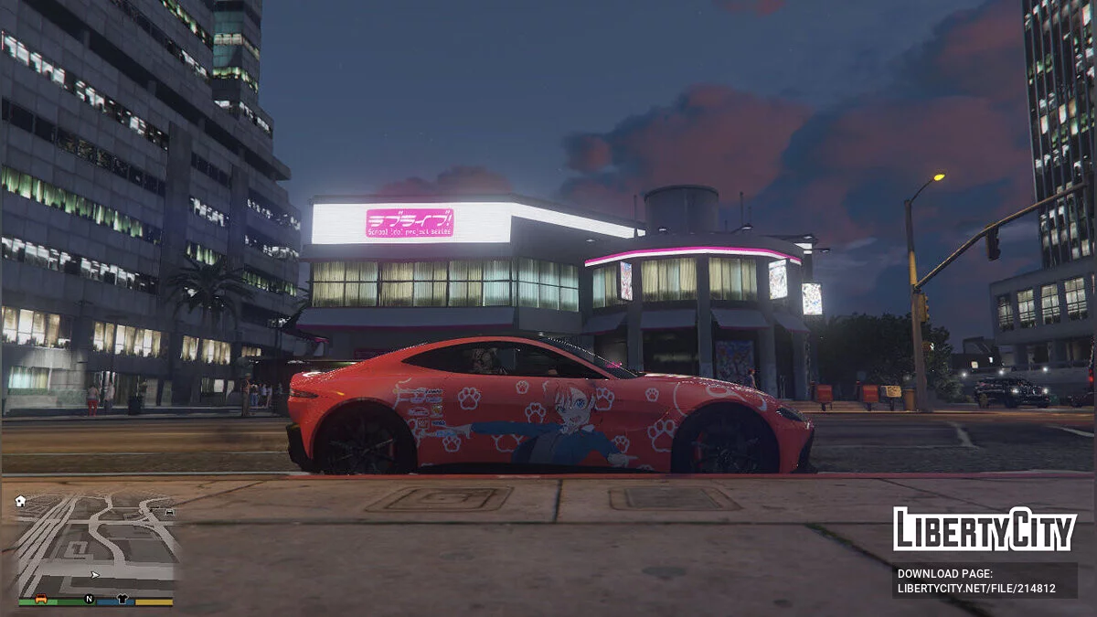 2018 Aston Martin Vantage - Mei Yonemei Love Live Superstar Itasha / GTA 5