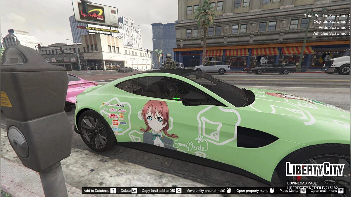 Aston Martin Vantage - Emma Verde Love Live / GTA 5