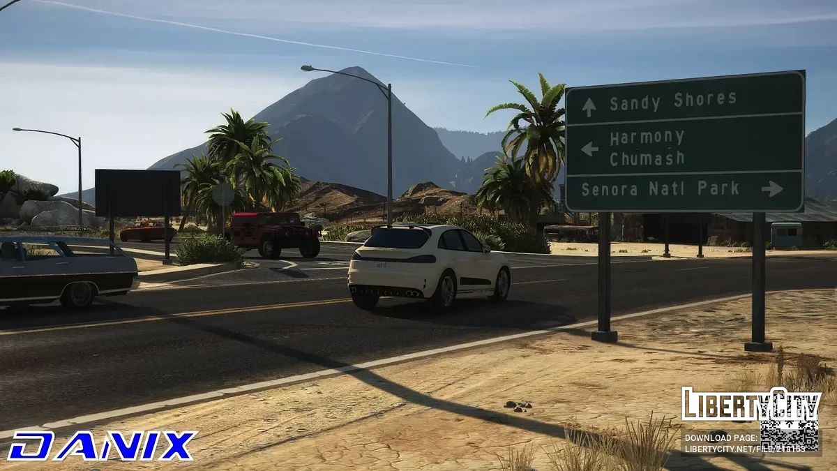 Новая дорога Гранд Сеньора в пустынной местности / GTA 5