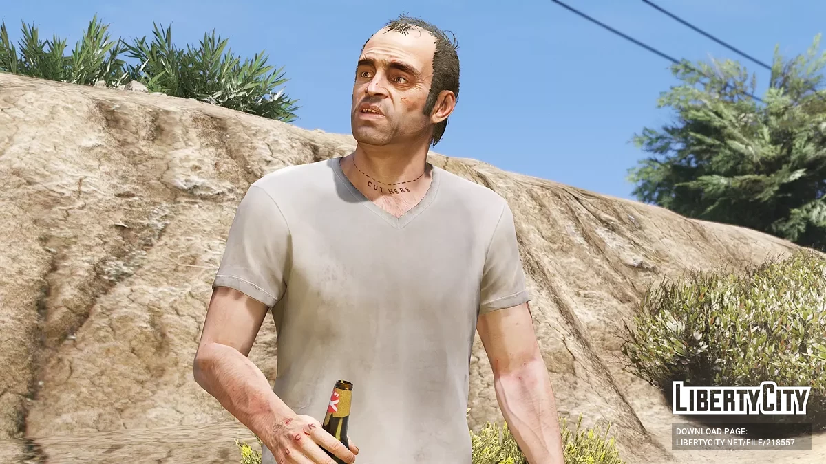 Улучшенные текстуры главных героев / GTA 5