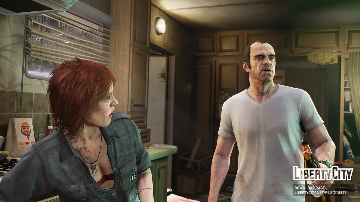 Улучшенные текстуры главных героев / GTA 5