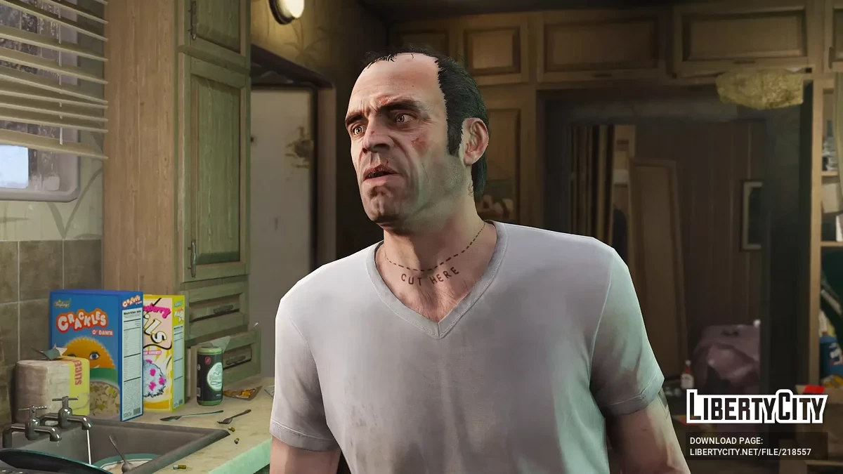 Улучшенные текстуры главных героев / GTA 5