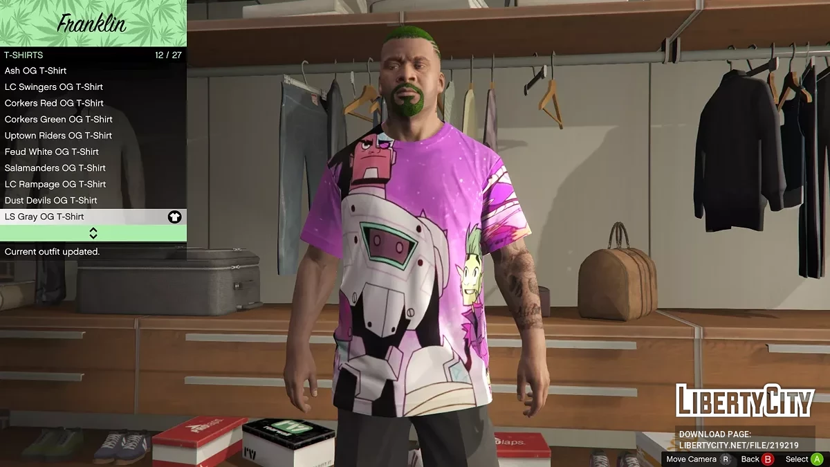 Пак разных футболок для Франклина / GTA 5