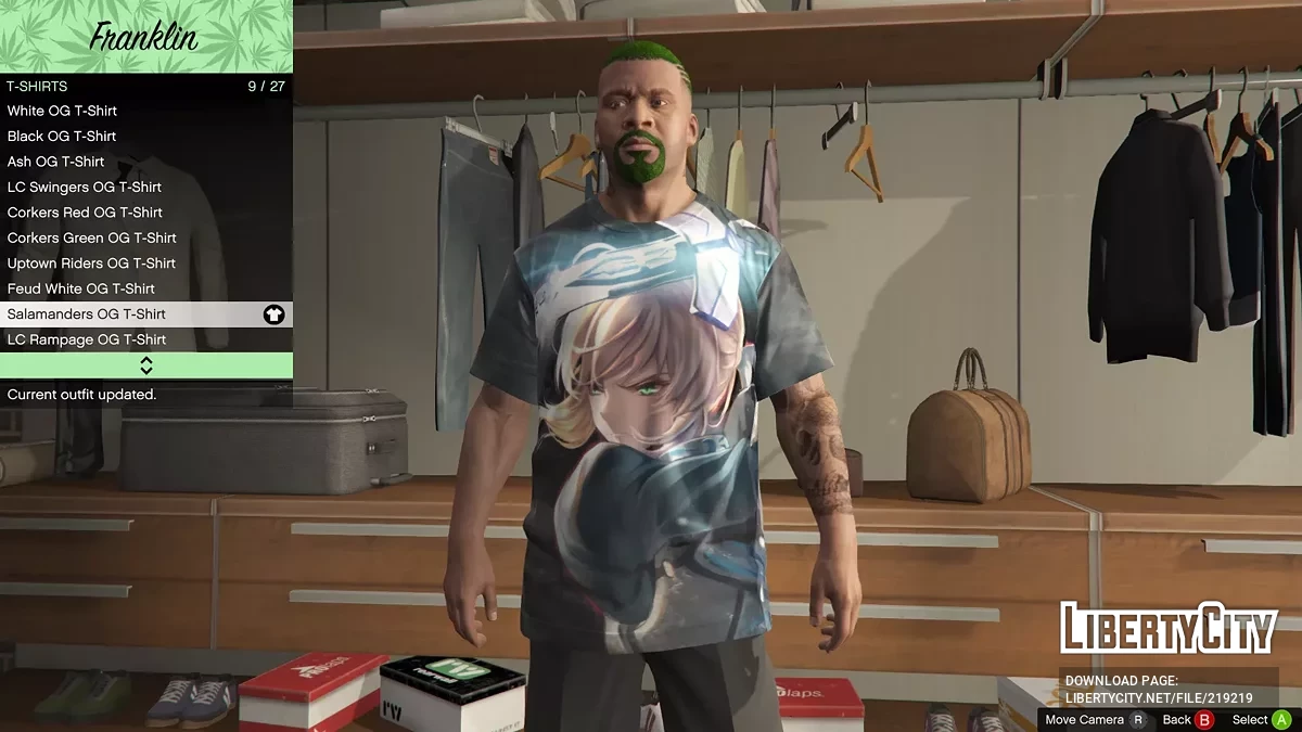 Пак разных футболок для Франклина / GTA 5
