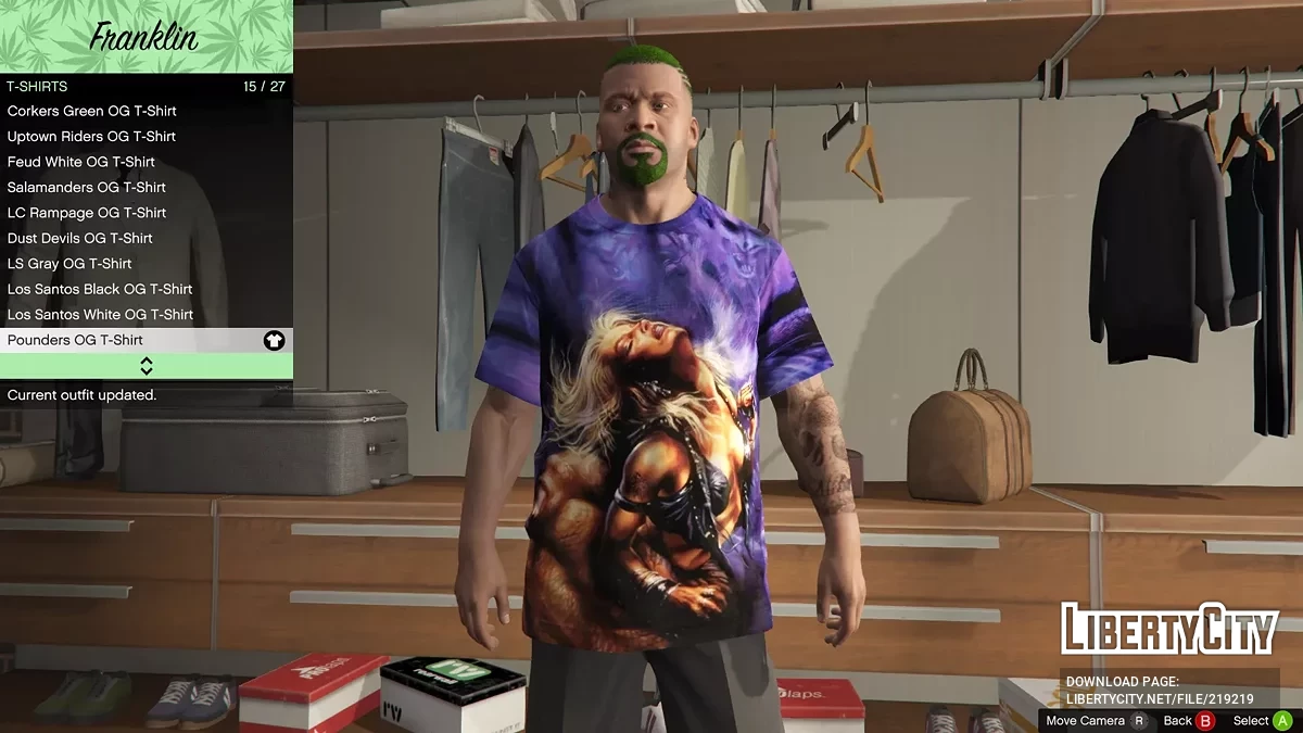 Пак разных футболок для Франклина / GTA 5